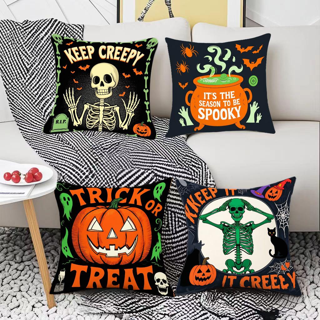 New Halloween Pillowcase Combination Sofa with Pillowcase Pillowcase Car Waist with Company Gift
