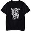 Maglietta a Maniche Corte Gracie Abrams Merch Unisex Moda Top Estivo da Uomo 100% Cotone Girocollo Stampata T Top a Maniche Corte