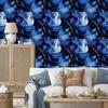 Wallpaper Ink blue, navy blue, black and azure 50x1000