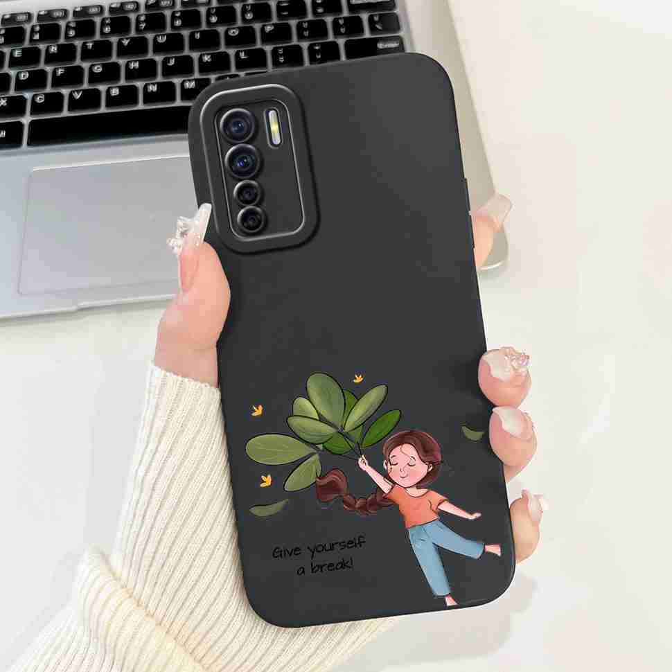 For Oppo F15 CPH2001 6.4" Case Cute Girl Cartoon Cat Soft Silicone TPU Back Cover For Oppo a91 A91 PCPM00 Protective Cases Coque