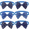 30pcs Delicacy Small Dog Cat Bowties Neckties Fashion Denim Style Pet Bow Ties for Dogs Grooming Dog Puppy Grooming Products