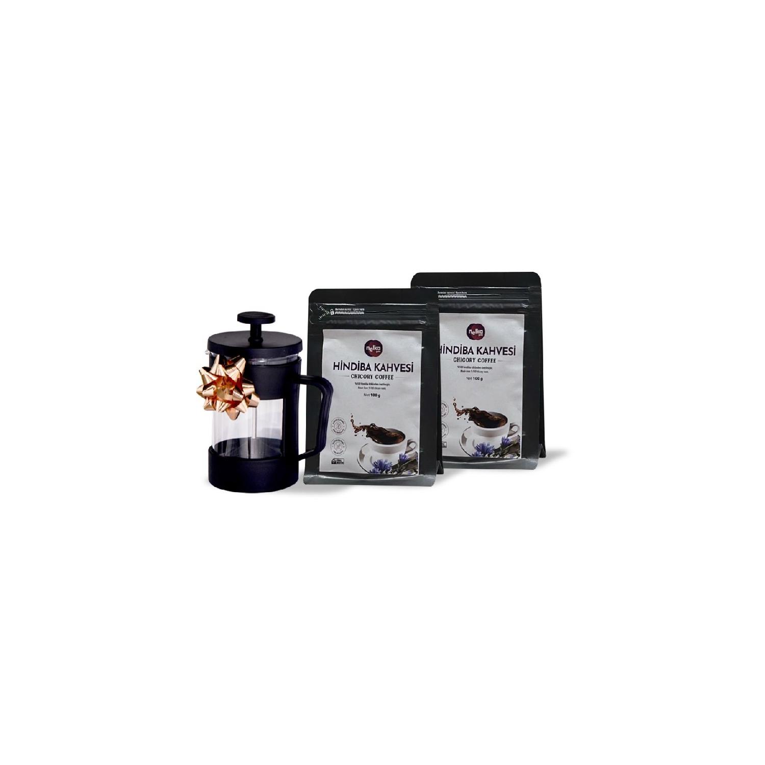 

100% кофе с цикорием — 2 х 100 г — подарок для французской прессы French Press