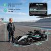 Electric Go-Kart for Kids, 12V, Mercedes-AMG PETRONAS F1, 2 Motors, Remote Control, 3 Speeds, Black