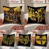 Hip Hop American Music Brand WWu Clan Tangs Cushion Cover Pillowcase Short Plush Invisible zipper Room Sofa Cushion Cover