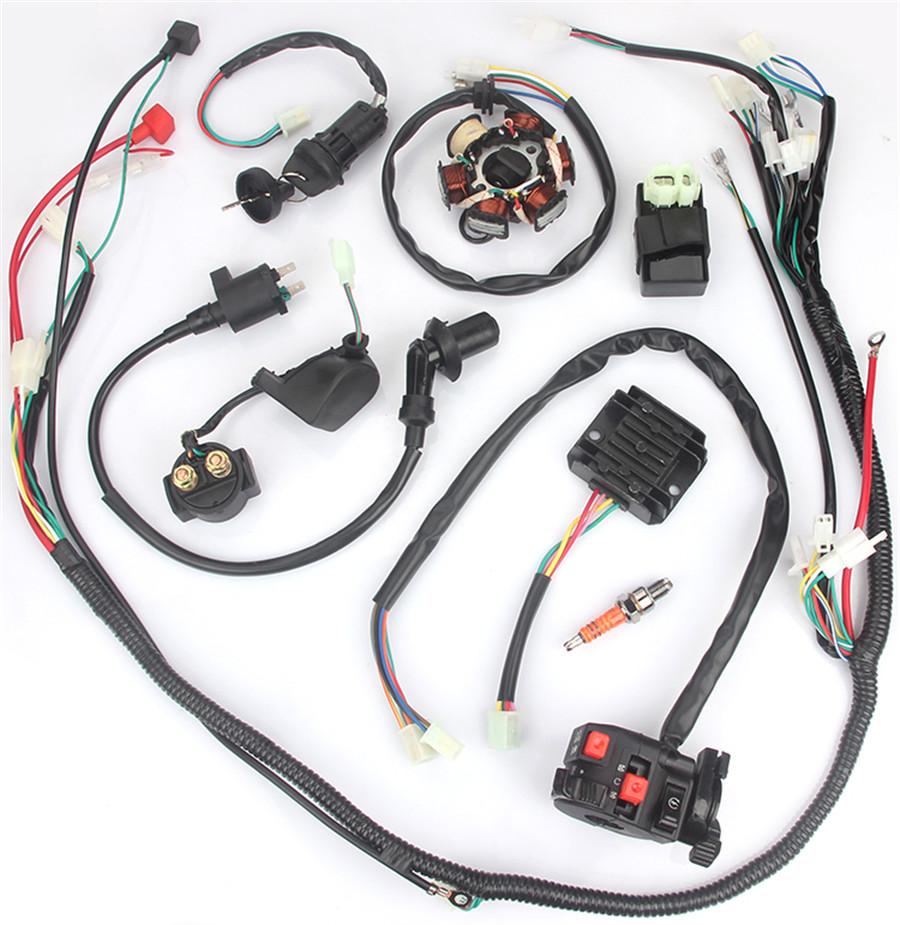 Wiring Harness For GY6 125cc 150cc ATV / QUAD Motor Parts Replacement Repair Work
