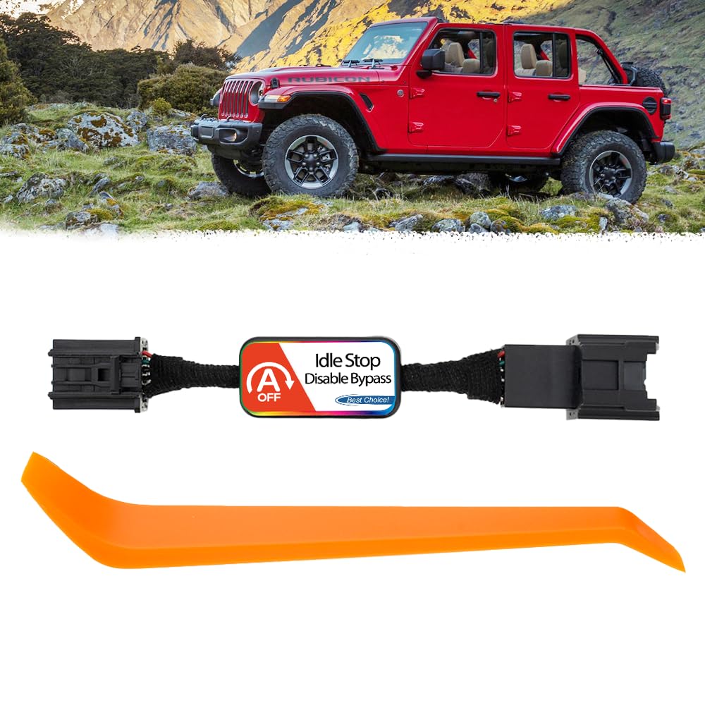 Auto Start Stop Eliminator For 2018-2024 J-Eep Wrangler JL & -2024 Gladiator JT Auto Stop Eliminator Engine Auto Stop/Start Disable/Canceller-Plug