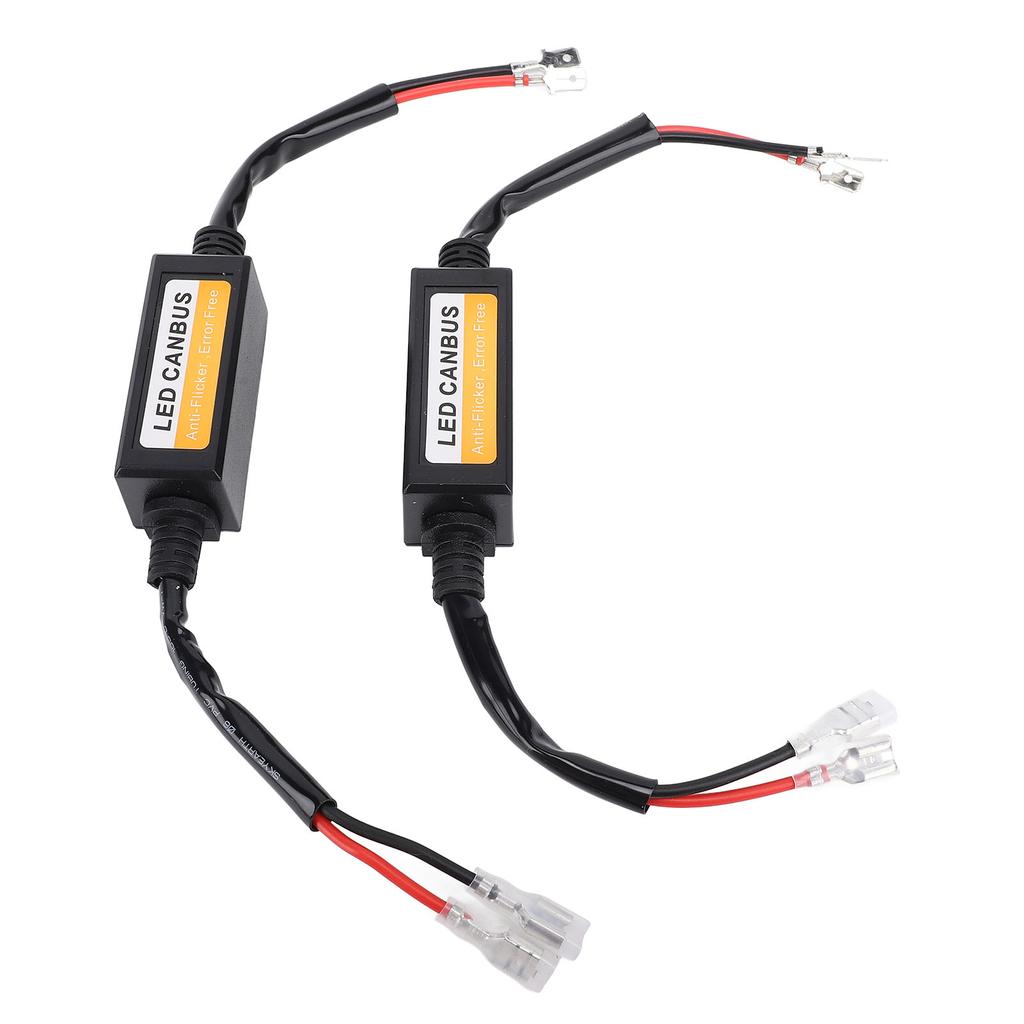 2Pcs LED Headlight Decoder 35W Water Resistant Anti Flickering Harness Warning Error Canbus Decoder 