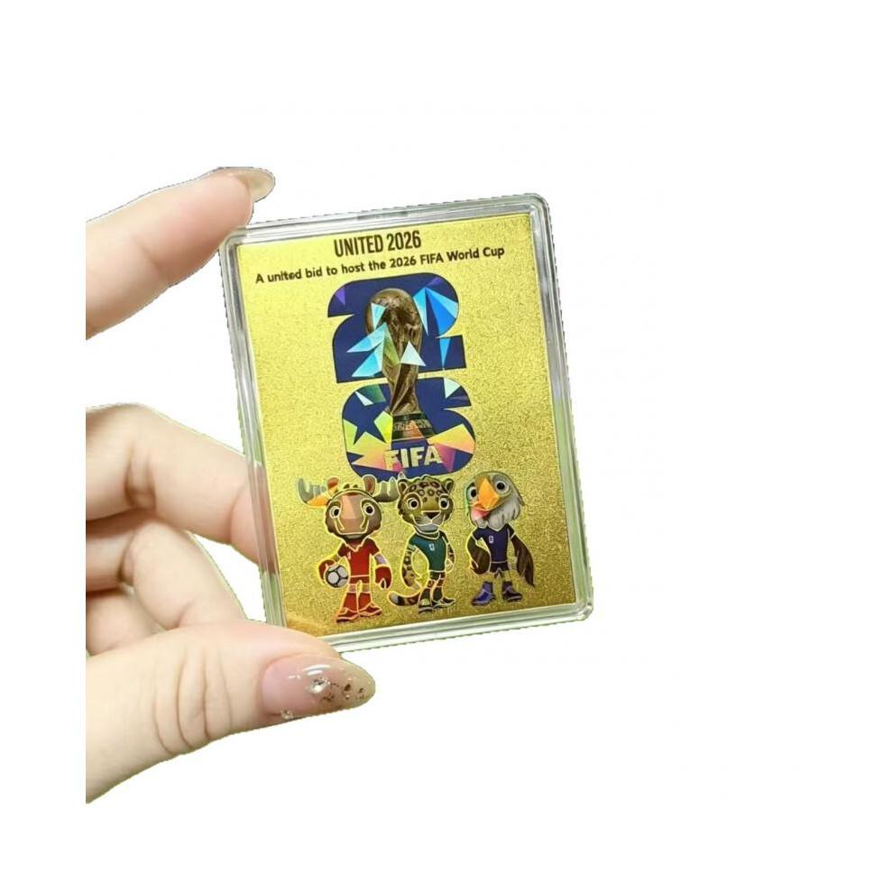 (Weltmeisterschaft) Weltmeisterschaft-Thema Goldfolie Handy-Aufkleber Goldener Handy-Aufkleber