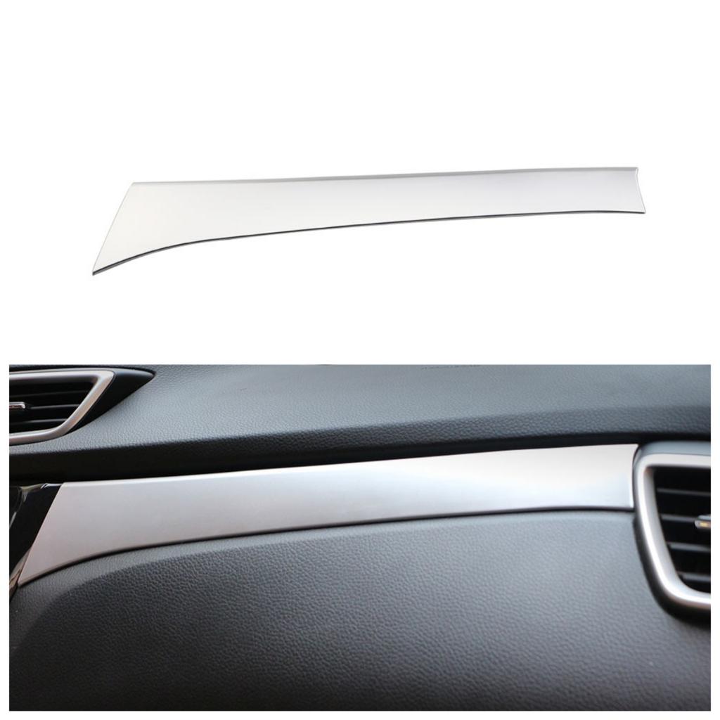 For Nissan X-trail Xtrail T32 LHD 2014-2020 Car ABS Chrome Storage Box Decoration Trim Glove Box Decoration Sticker Accessories