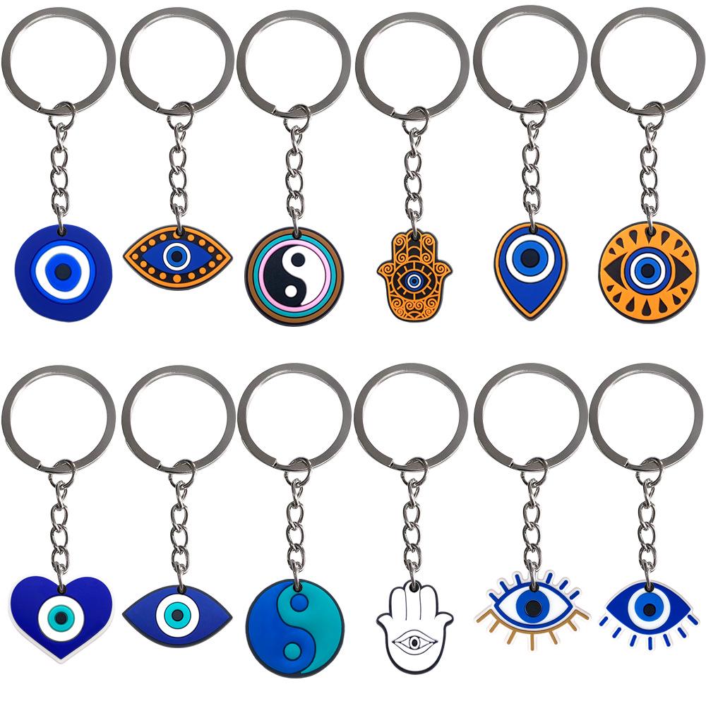 Evil Eye Keychain Pendant: Stylish Backpack Ornament & Popular Seller