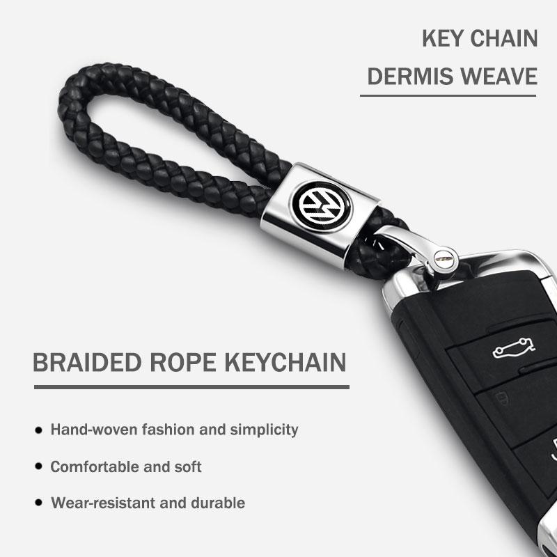 Car Key Chain Key Ring Key Lanyard Car Emblem Styling For Volkswagen Tiguan Golf-4 5 6 7 MK6 B5 B6 B7 Jetta Lavida Polo Tiguan Passat