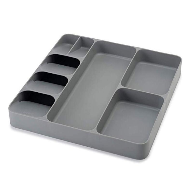 Upgraded plastic storage tray, adjustable cutlery organizer,cutlery drawer organizer with compartment slots/Cutlery Organizer