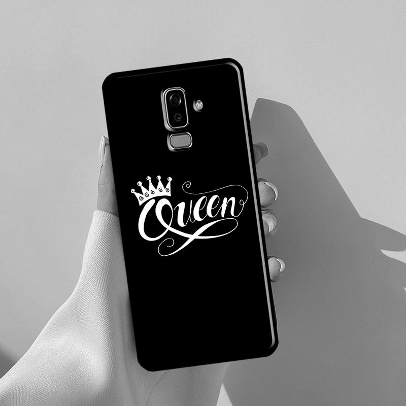 Crown QUEEN & KING Couples For Samsung J3 J5 J7 J510 J310 J330 J710 J730 J1 A3 A5 2016 2017 J4 J6 Plus J8 2018 Case