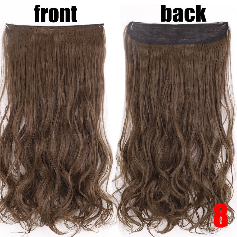 XINRAN 22-дюймова модна жіноча перука з невидимою волосінню для нарощування волосся, стійка до високих температур, синтетична хвиля без застібок