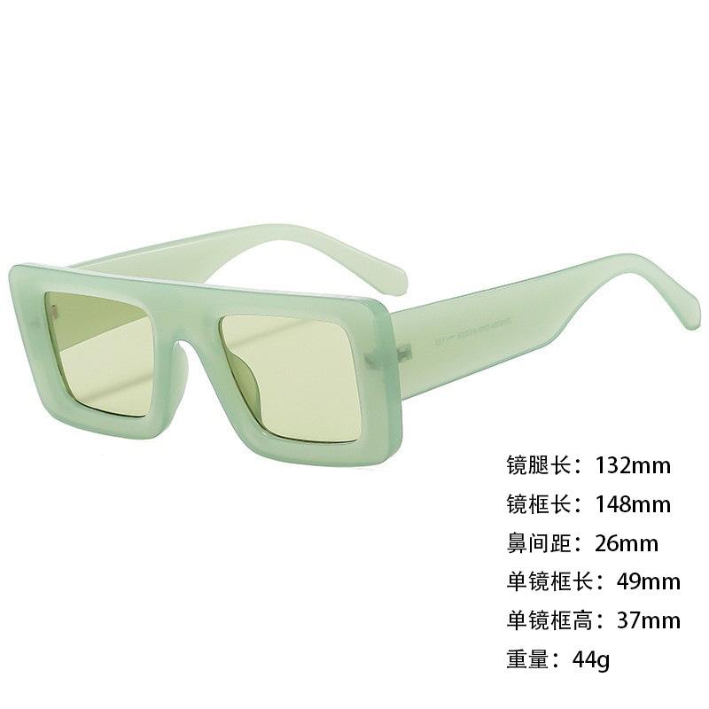 Foreign Trade Sunglasses Wide Legs Big Frame Vgo88 Men'S And Women'S Jelly Color Personalized Uv400 Sunglasses