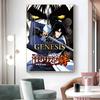 1pc Popular Anime Basilisk Poster Sticker Print Waterproof Wall Art For Living Room Bedroom Home Decor