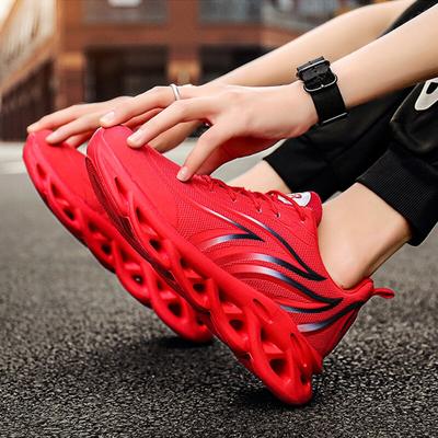Sneaker da uomo con stampa a fiamma Nuove scarpe sportive da corsa in tessuto Flyknit Calzature atletiche da esterno Deportivas