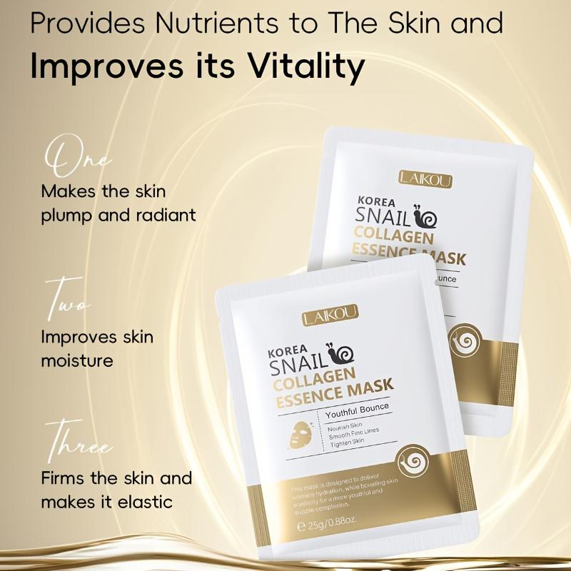 Sada starostlivosti o pleť so slimačím extraktom 5 ks + Sliezová maska 10 ks Starostlivosť o tvár Rozjasňujúce produkty starostlivosti o pleť, Vhodné na každodennú starostlivosť, Pleť vláčna a elastická