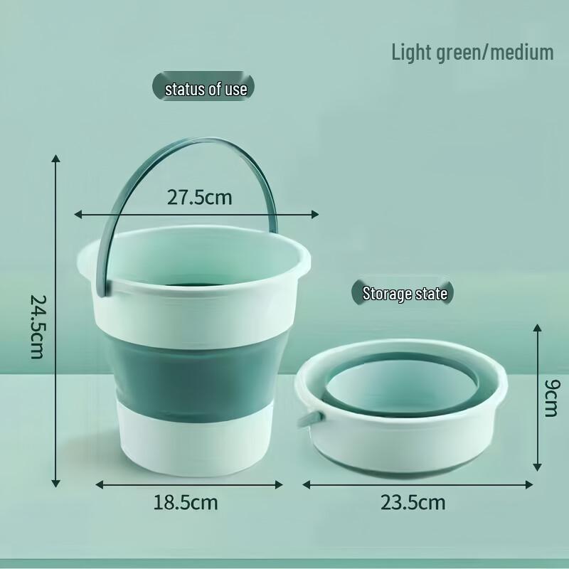ZISIZ Folding Outdoor Fishing Bucket