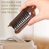 Amber Folding Comb with Boar Bristle Design Portable Travel Hair Comb BH09