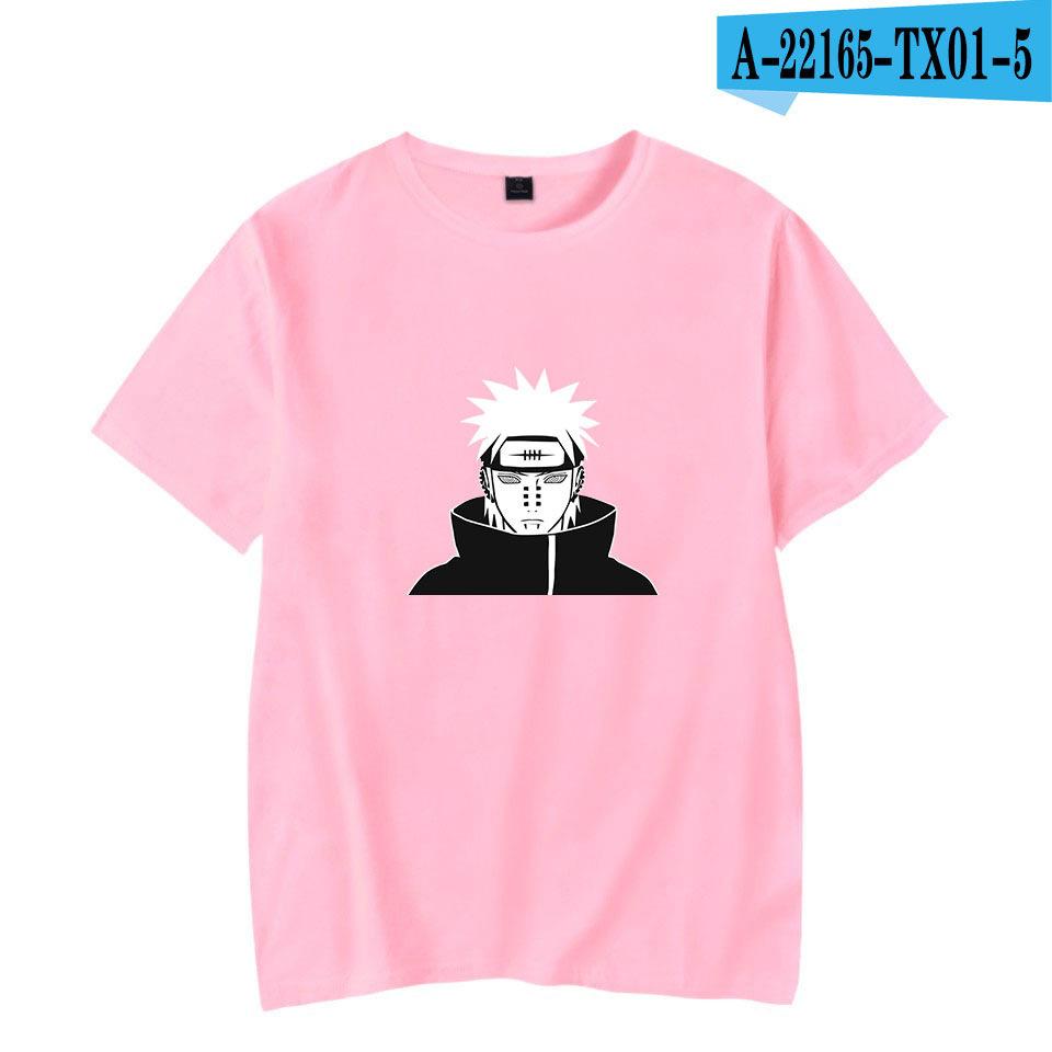 Anime Peripheral Naruto Childrens Tshirt Pure Cotton Cartoon Print Parentchild Outfit Trendy Brand Casual Short Sleeved Shirt