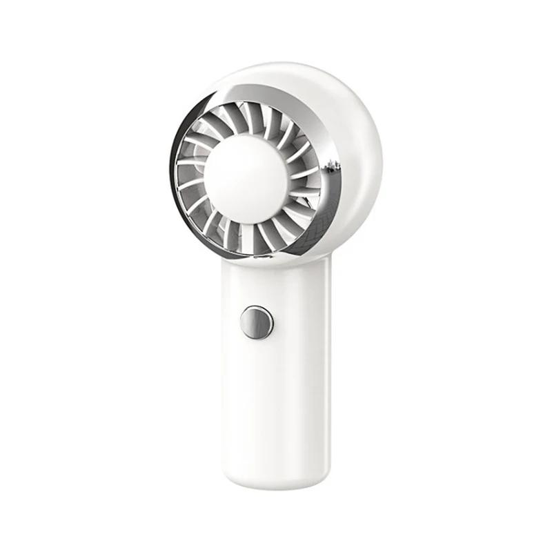 Ultra-Leicht 60g Mini-Turbinenlüfter Tragbarer Handlüfter Luftkühler 3-stufige Windkraft Wiederaufladbar Reise-Einkaufs-Camping-Lüfter