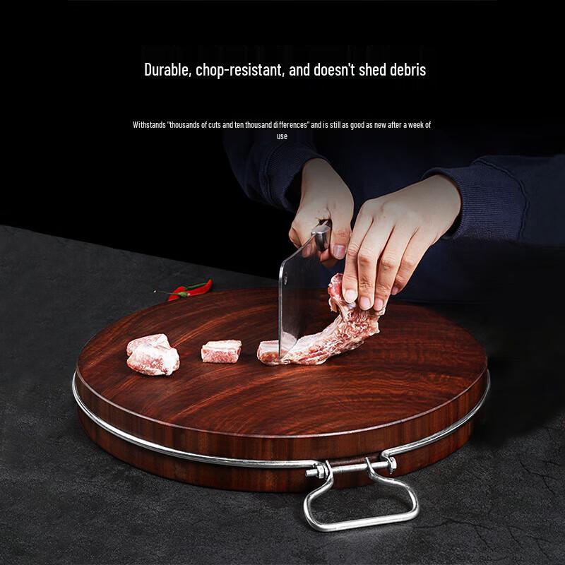 Tábua de Corte Redonda de Madeira de Ferro Hui Huang