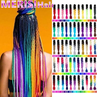 24 inch Ombre Jumbo Braids Păr sintetic lung împletit Extensii de păr Fibră africană de temperatură înaltă