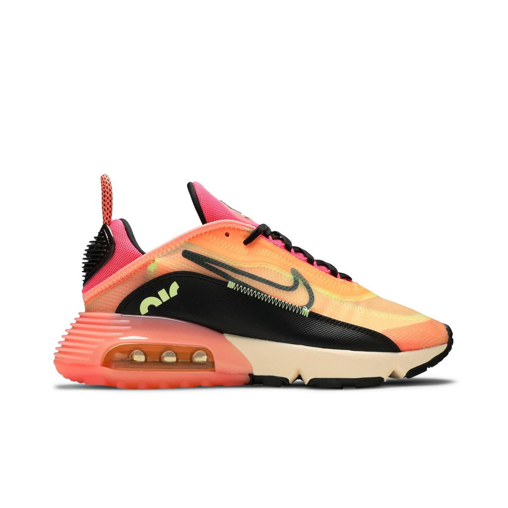 Nike Womens Air Max 2090 'Neon Highlighter' (women's sizes) Barely Volt / Atomic Pink / Pink Glow / Black Running Shoes CT1290 700