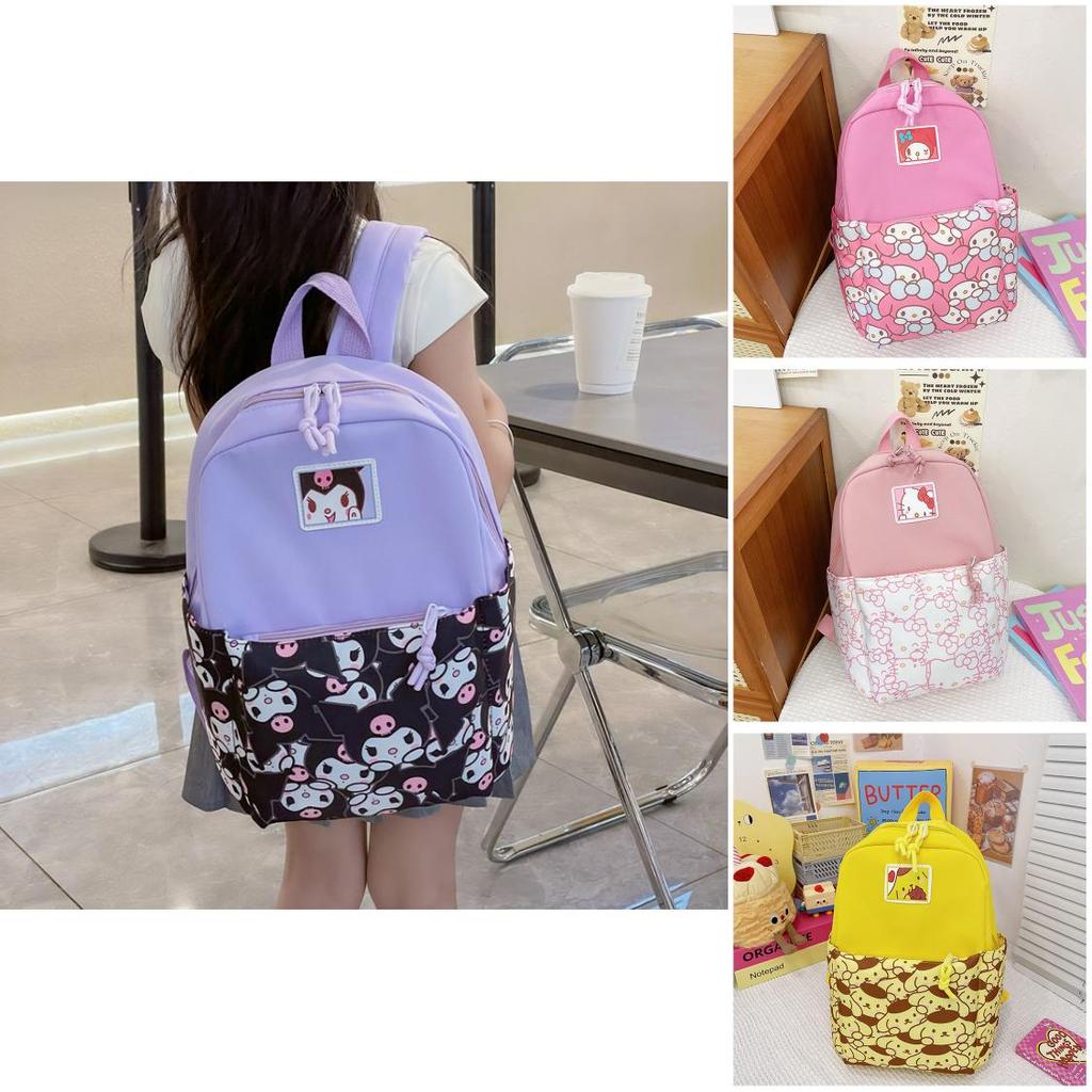 Cute Nylon Backpack For Preschoolers Trendy And Comfortable Cartoon Print