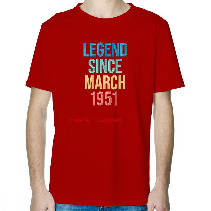 

Be Born In March 1951 Fashion Birthday Gift TShirt Summer Cotton New Shirts And TShirts Short Sleeve TShirts Print T Shirt S