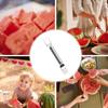 Watermelon Cutter Tool Stainless Steel Portable Kitchen Gadget 2-in-1 Watermelon Slicer & Fork For Kitchen Outdoor Camping