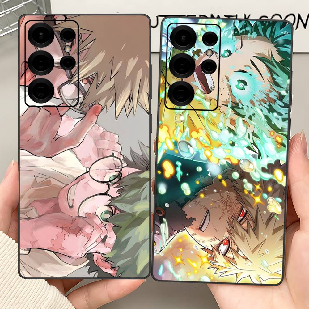 1PC Anime Bakugo Katsuki Phone Case For Samsung S 24 fe 25 Ultra plus 20 lite 21 30 22 23 24 22 Ultra 5G Fundas