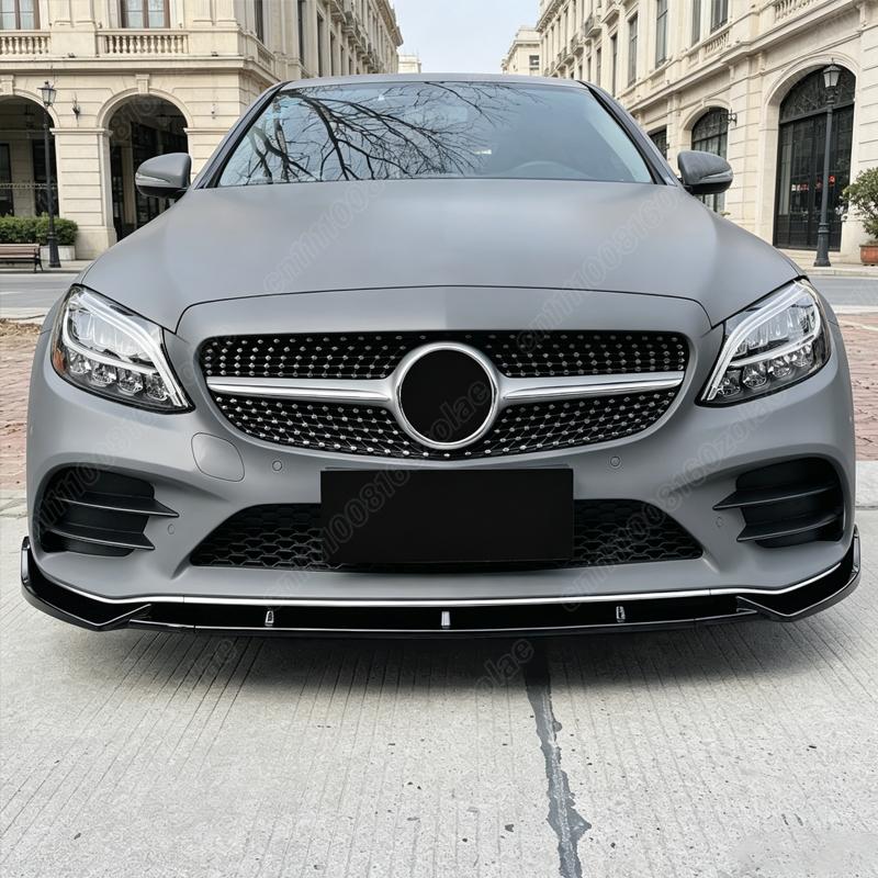 Pro Mercedes Benz W205 C205 S205 C43 C180 C200 C300 2019 2020 2021 Automobilový přední nárazník v AMG stylu, lip body kit pro úpravu karoserie