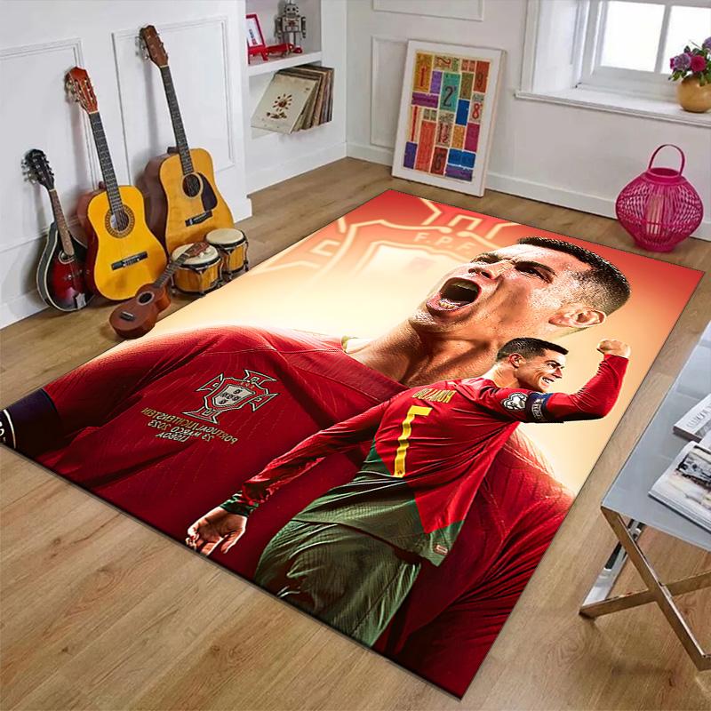 1pc Number 7 Soccer Design Printed Area Rug Carpet for Bedroom Living Room Home Decor Rugs Mat Non Slip Mat Rug for Bedside