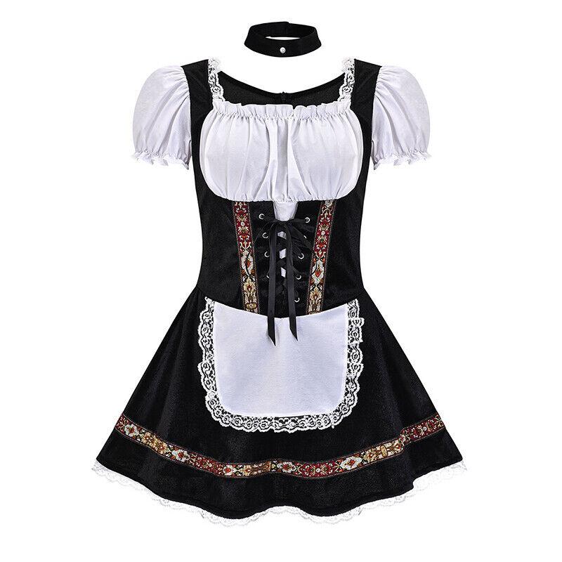 3xl Women Oktoberfest Costume German Bavarian Dirndl Beer Maid Fancy Dress German Bavarian Beer Outfit Cosplay Halloween Costume