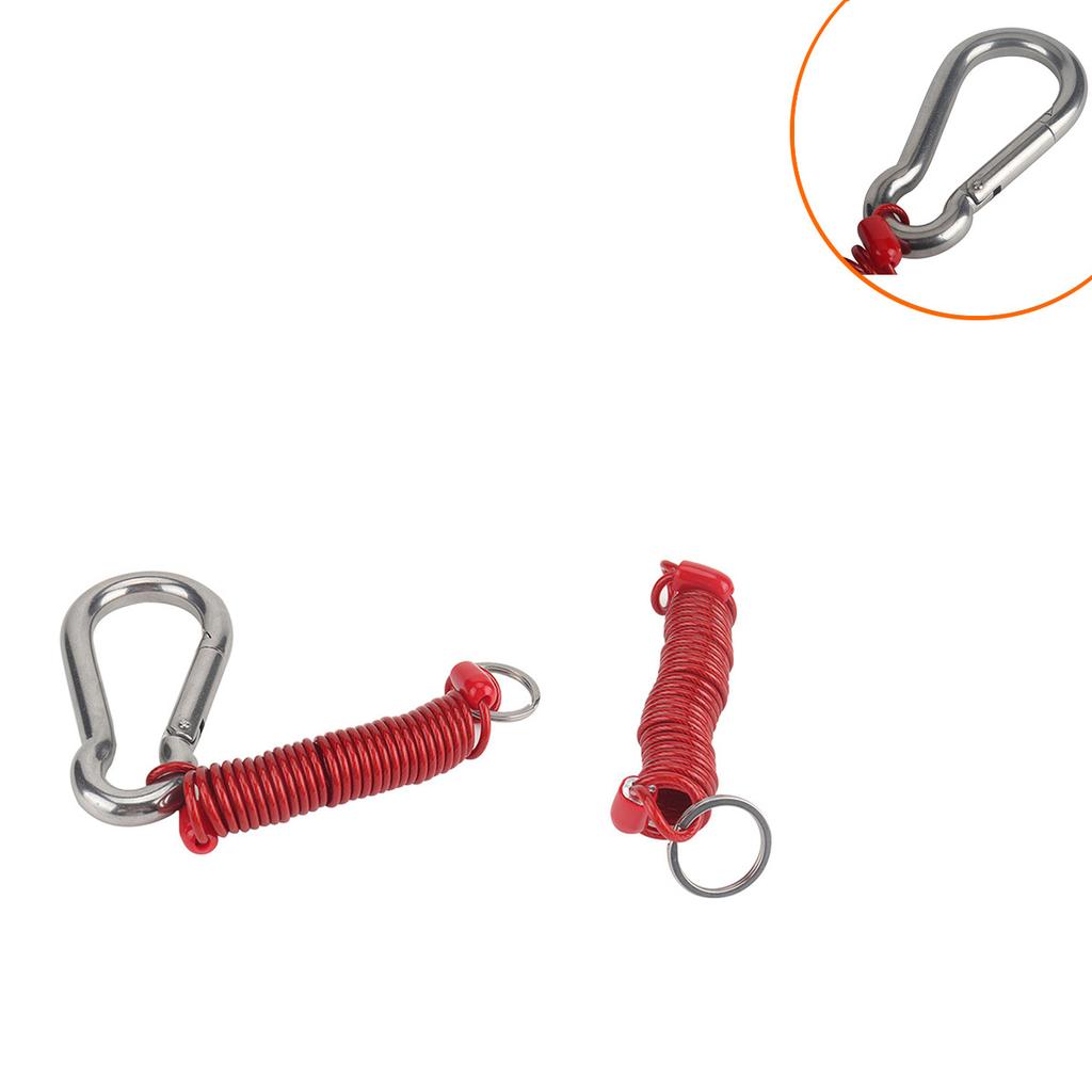 M8*80mm Safety Buckle Trailer Spring Breakaway Safety Rope RV Trailer Connector