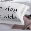 Simple Black + White Bedding Set Cat/Dog/He and Her Couple Bedclothes Pillowcase Customized Home Textiles Bed Set