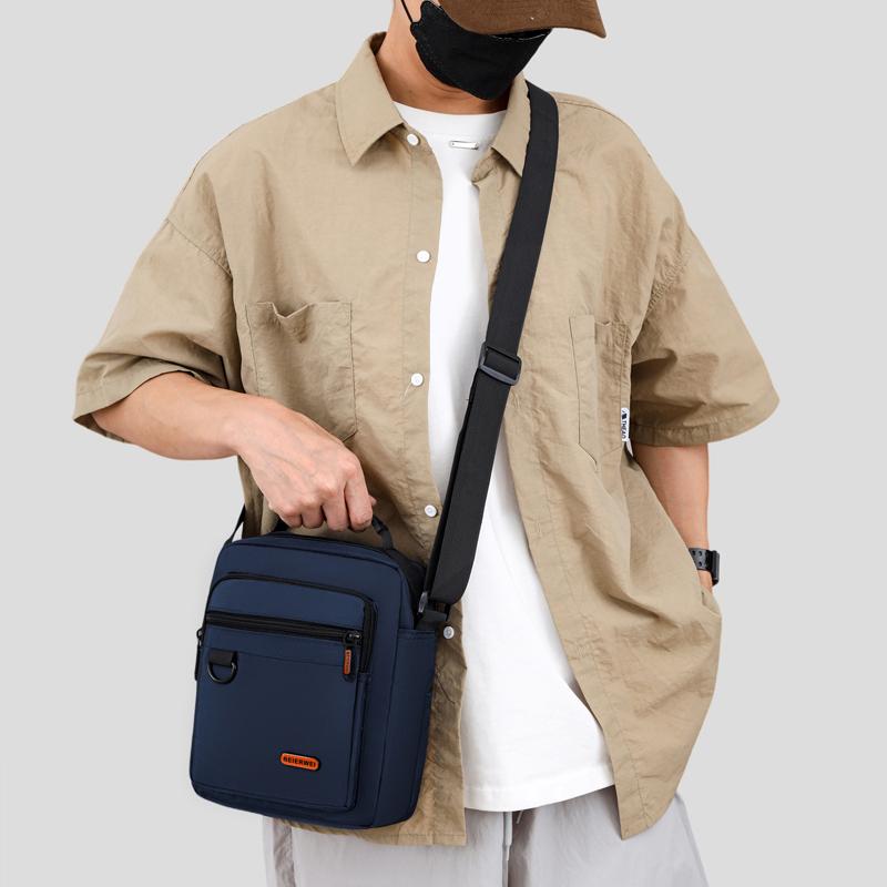 Herren Umhängetasche Business Freizeit Große Kapazität Tragbare Handtasche Mehrschichtig Wasserdicht Sommer Herren Umhängetaschen
