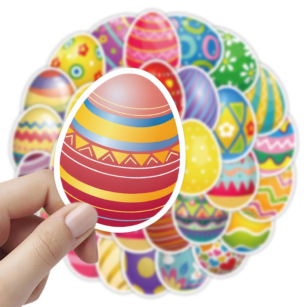 54pc Easter Egg Cutout Name Tags For Easter Bulletin Board Classroom Party Decorations Easter Play Paper Cutouts For DIY Kids Crafts