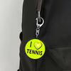 Hobby Sports Lover Tennis Ball Keychains for Accessories Bag I Love Bike Car Keyrings Jewelry Friends Father Boyfriends Gifts