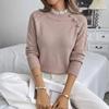 TikTok Europe 2026 Autumn/Winter Commuter Lace Patchwork Button Knit Sweater