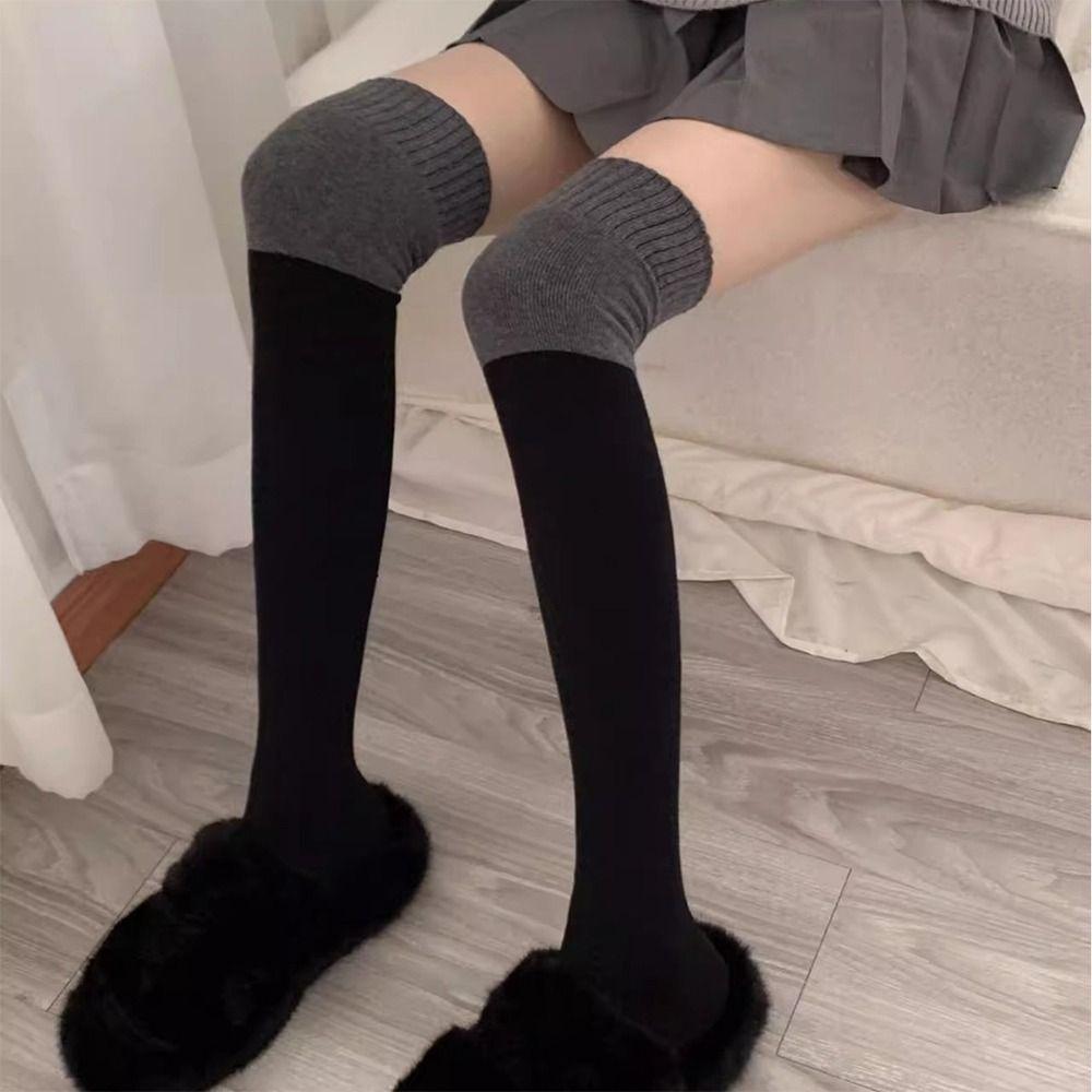 Warm Thigh Thigh High Stockings Winter Warm Women Long Socks Women Hosiery  Lolita JK