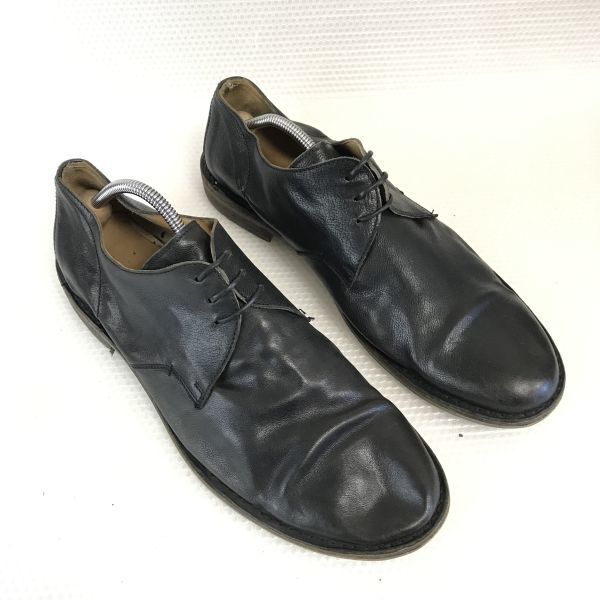 BARNEYS N.Y. Italy Leather Plain-Toe Dress Shoes Men’s 13M 30.5-31.0 Black(USED)