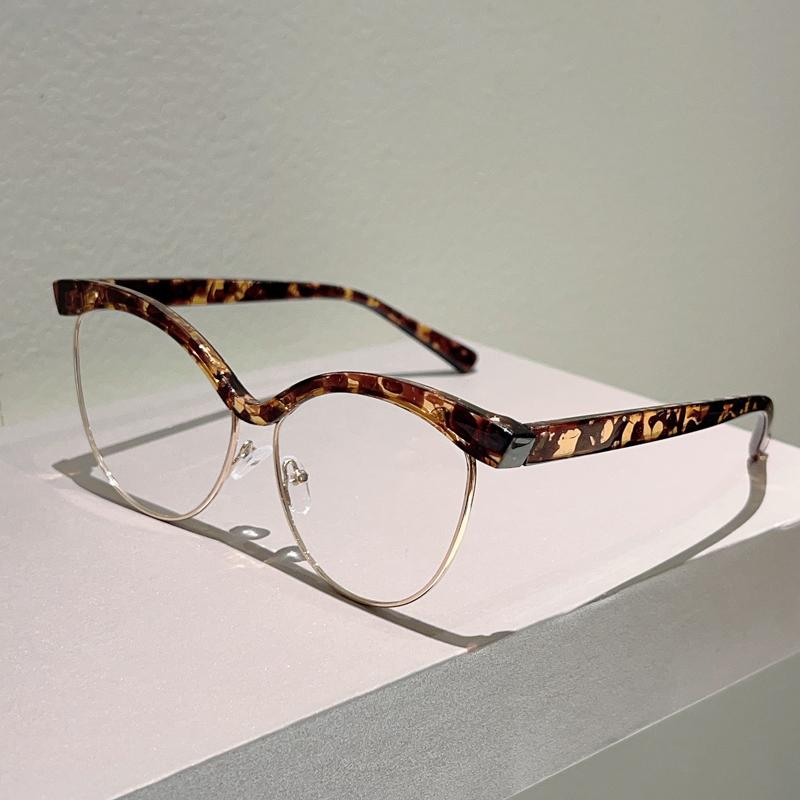 Vintage Cat Eye Glasses Women Stylish Brand Design Decor Eyewear New Trendy Fashion Blue Light Bloxking Optical Frames