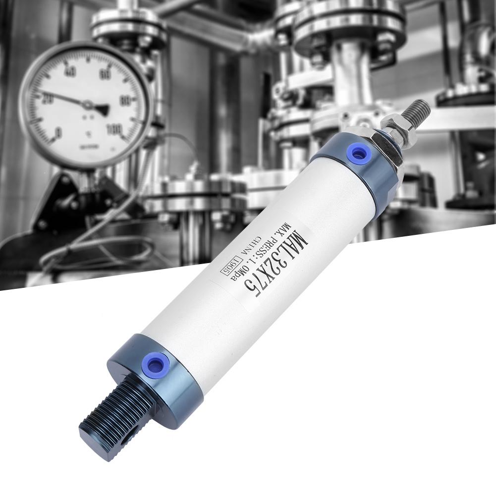 MAL 32mm Einfachstange Doppeltwirkend Mini Pneumatikzylinder Aluminiumlegierung (Hub 75mm)