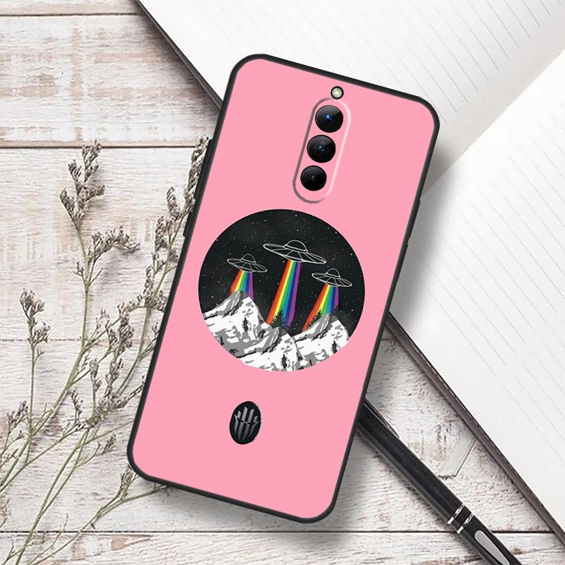 Aesthetics Cartoon Alien Space Case For ZTE Nubia Red Magic 10 Air 6S 7S 6 7 Pro RedMagic 8 9 8S 9S 10S 11 Pro Plus Cover