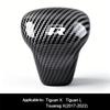 Car Carbon Fiber Gear Shift Knob Cover Scratch-Resistant Protective Case Accessories For VW Golf T‑Roc Tiguan Polo Passat MK7 6OJ7
