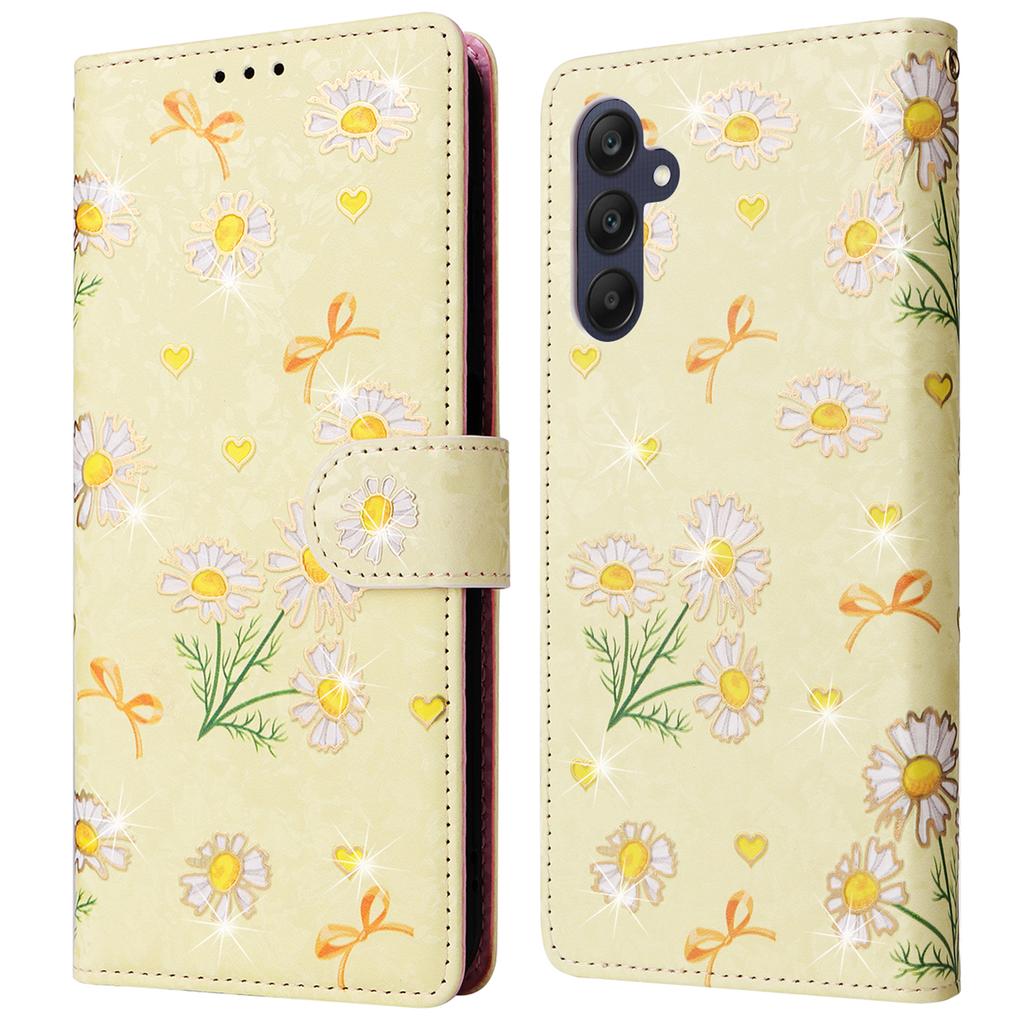 For Samsung Galaxy A25 5G (Global) (161.0 x 76.5 x 8.3mm) Leather Case Wallet Lacquered Phone Cover