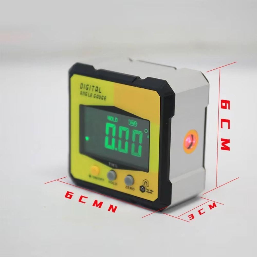 Four Sided Magnetic Digital Inclinometer Rechargeable Digital Angle Finder Angle Level  Home